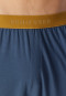 Lange pyjama met v-hals en manchetten, streepjes, diepblauw - 95/5