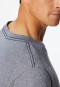 Shirt short sleeve v-neck midnight blue ringed - Mix+Relax