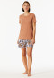 Shirt kurzarm rundhals rost - Mix+Relax