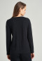 Shirt long-sleeved modal V-neck black - Mix & Relax