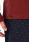 Shirt met lange mouwen en v-hals wijnrood - Mix+ Relax