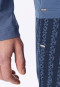 Shirt met lange mouwen en v-hals, faded denim - Mix+ Relax