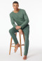Shirt lange mouwen V-hals groen - Mix+ Relax