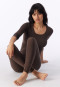 Shirt langarm deep brown - Personal Fit
