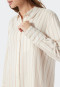 Slaaphemd lange mouwen geweven stof Tencel knoopsluiting strepen off-white - Selected! premium inspiratie