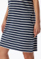 Sleep shirt short-sleeved stripes midnight blue - Casual Essentials