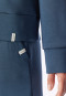 Long-Sleeve Double-Faced v-neck Sweatshirt, Deep Blue - Mix+ Relax
