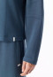 Long-Sleeve Double-Faced v-neck Sweatshirt, Deep Blue - Mix+ Relax