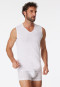 Tanktops 2-pack biologisch katoen V-hals wit - 95/5