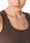 Tanktop diepbruin - Personal Fit