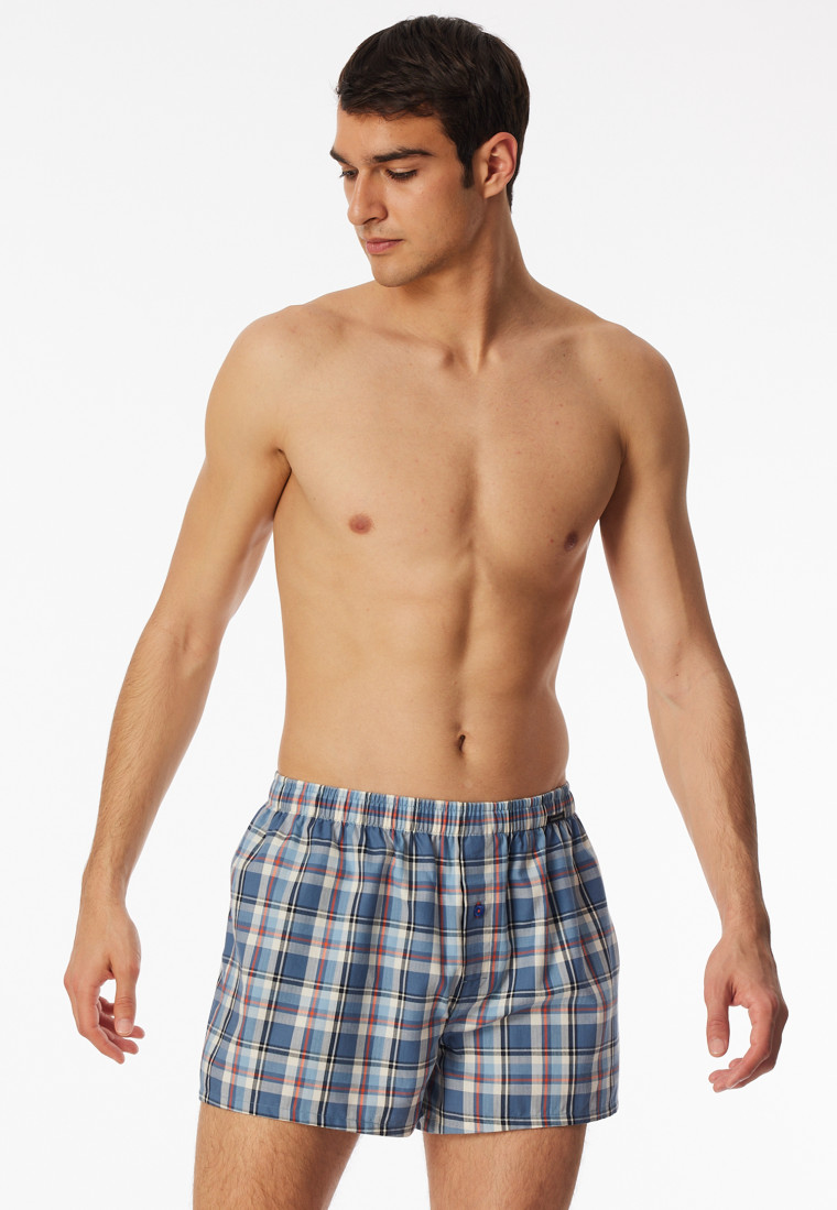 Boxer shorts 2-pack woven fabric check multi-colored - Boxer shorts multipack