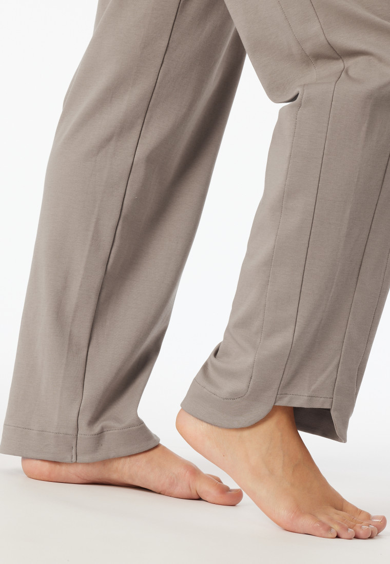 Hose lang merzerisierter Interlock clay - Mix+Relax