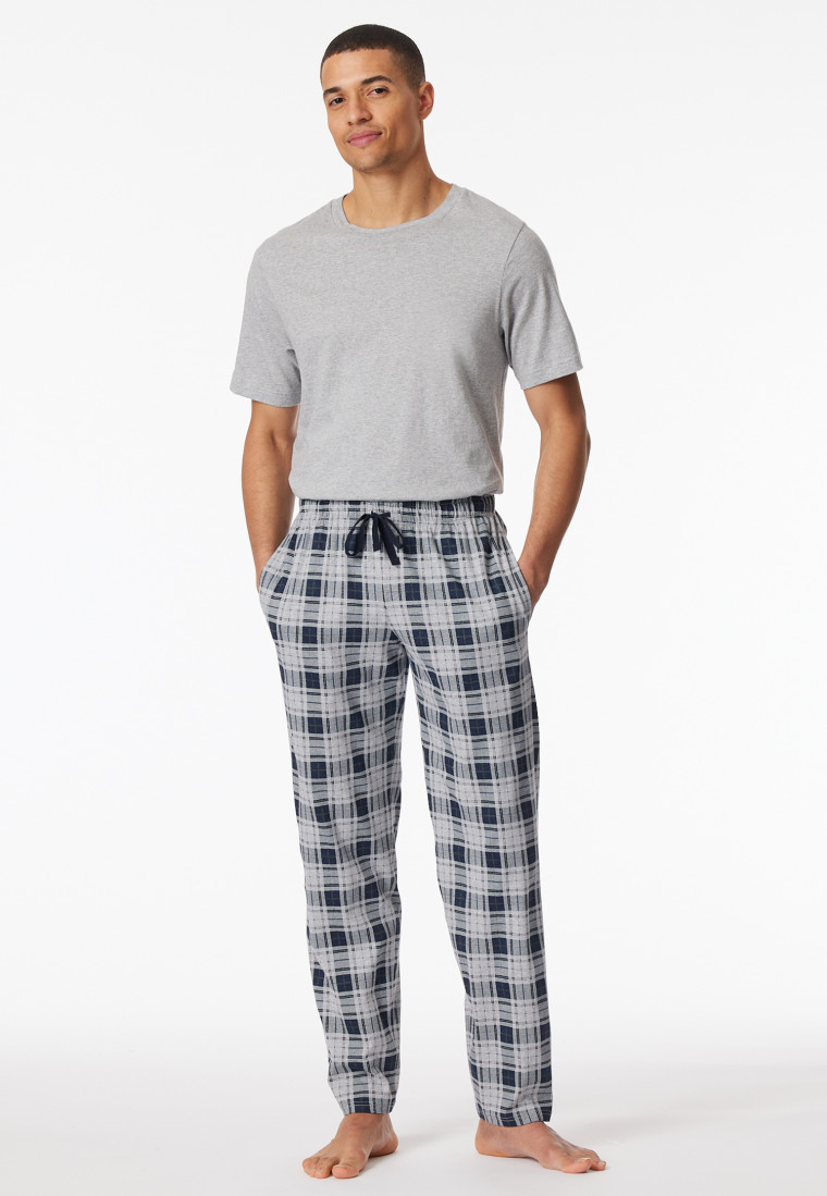 Pantaloni lunghi a motivi a quadretti multicolore - Mix+ Relax