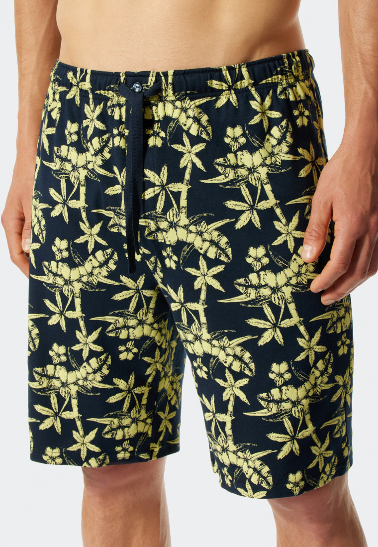 Pajamas short fine interlock button 