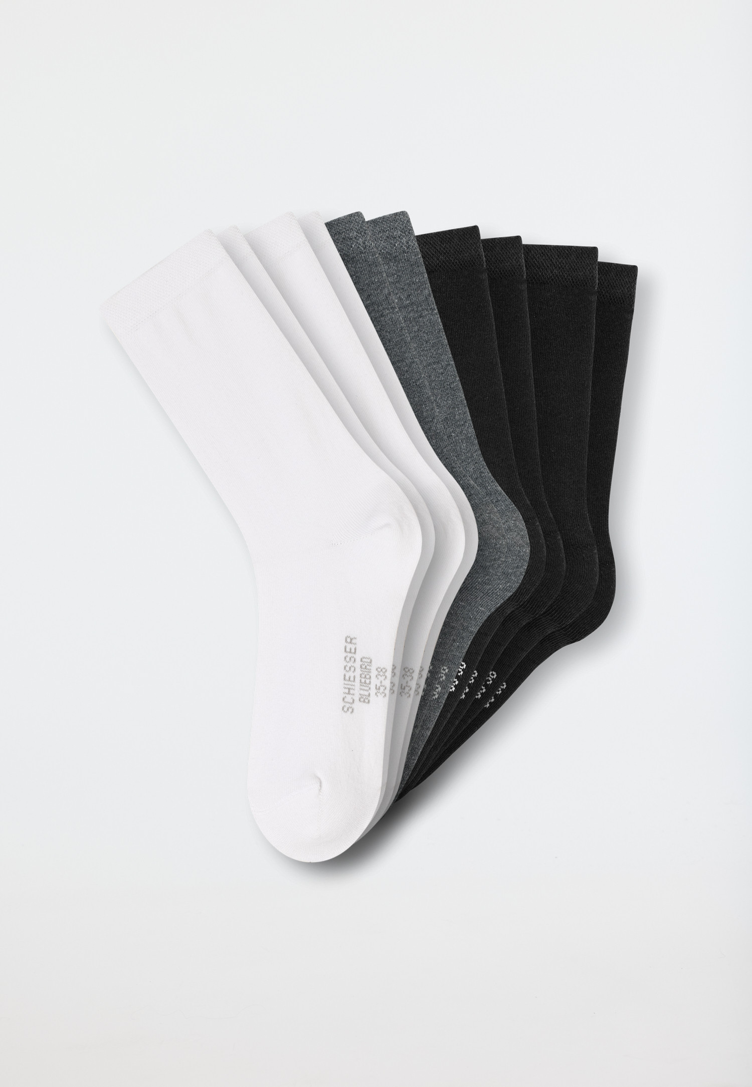 spxkd Lässige Damensocken, Weiß und Mehrfarbig/M
