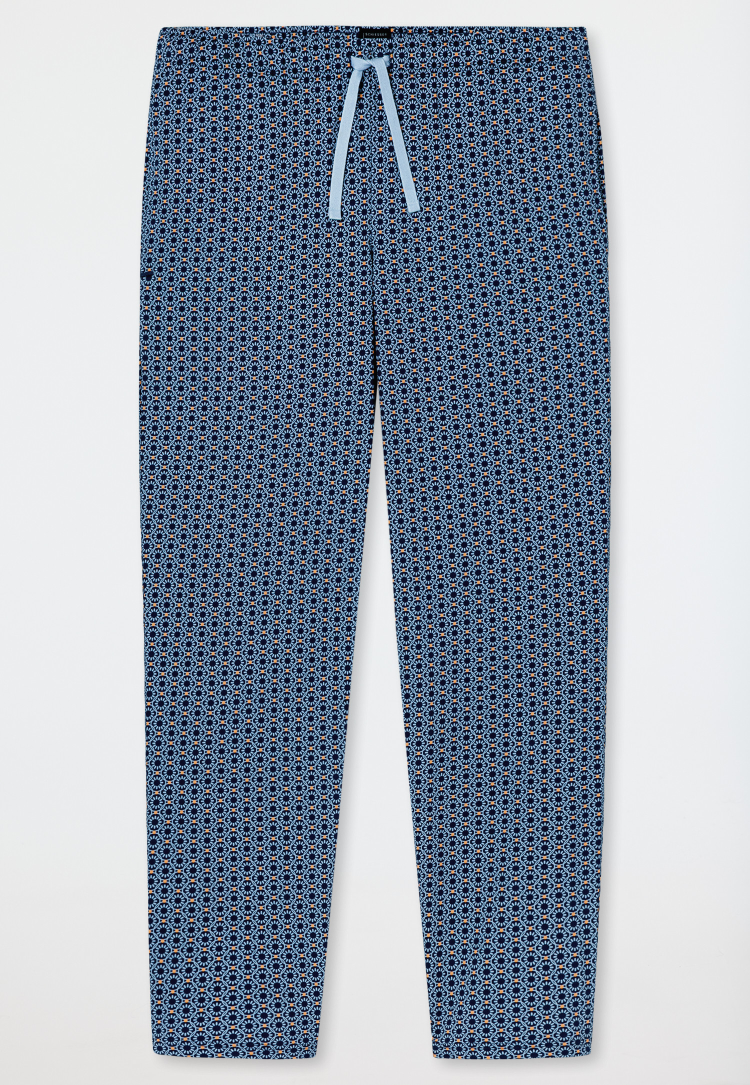 Hose lang pacific blue bedruckt - Mix+Relax | SCHIESSER