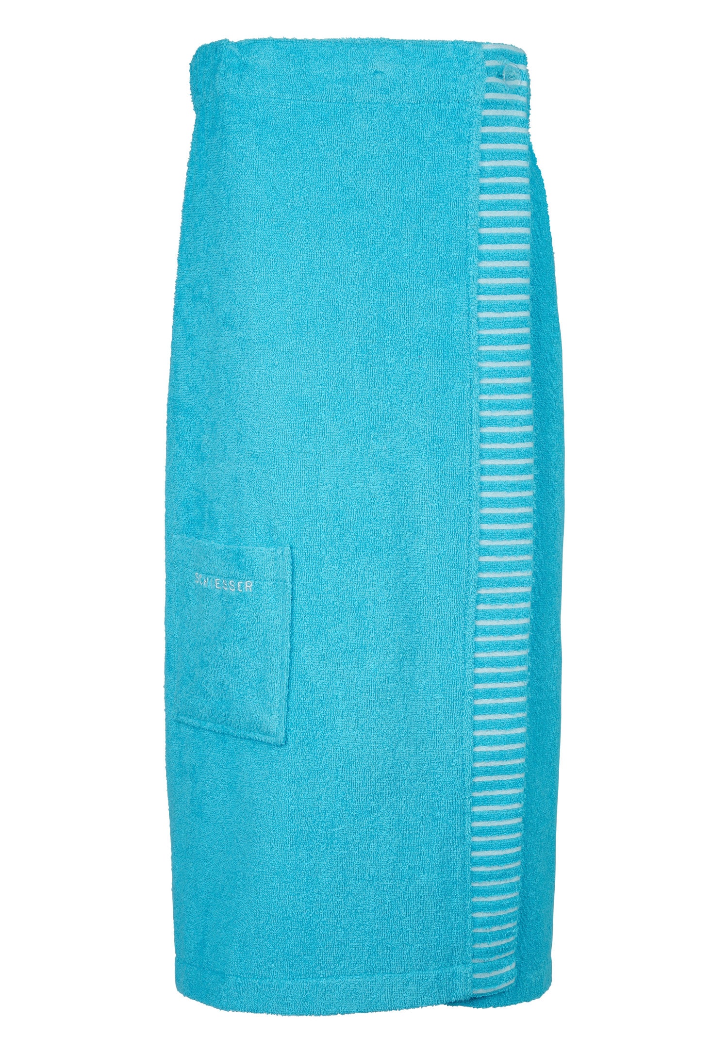 Paréo De Bain Homme Taille Unique - Serviette Rapide Séchage Avec Poches Et Boutons-pression - Pour Piscine, Plage, Spa, Sauna - Bleu - 12