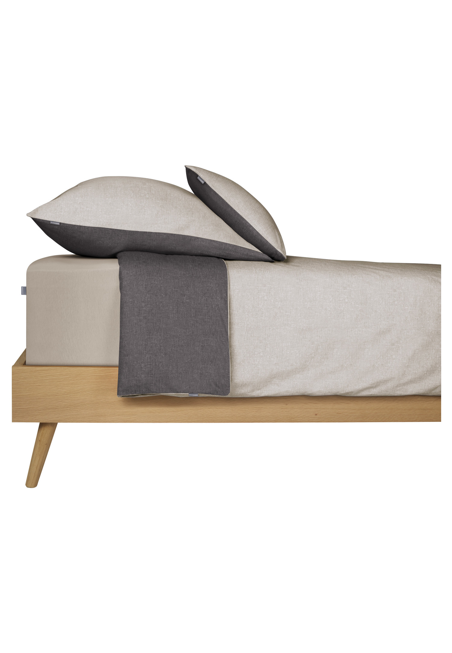 Kuschelige Feinbiber-Bettwäsche Von Schiesser | Weihnachts-Wichtel Design | 2-teilig & OEKO-TEX