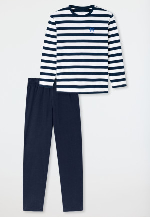 Pyjama lange strepen admiraal - SCHIESSER 150 Years