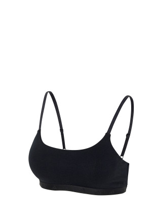 Bustier with removable pads Black - ADIDAS