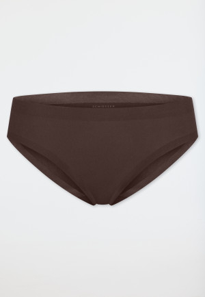 Culotte sans coutures, marron foncé - Invisible Cotton