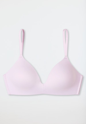 Bra without underwire padded soft pink - Invisible Soft