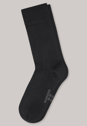 Herrensocken merzerisierte Baumwolle schwarz - selected! premium