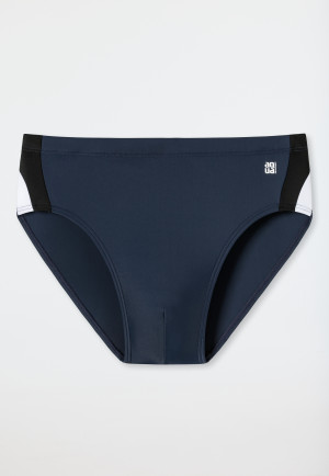 Admiral Knit Swimming Trunks with Side Stripes - Nautical Active