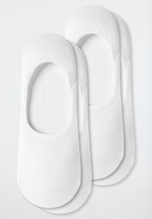 In-shoe herensokken 2-pack wit - Long Life Cool