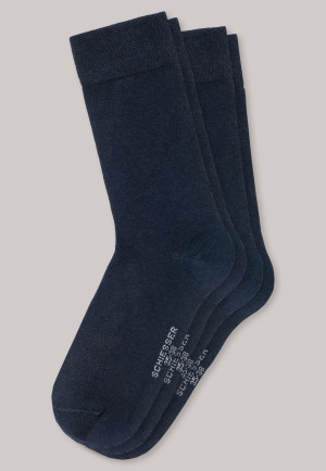 Chaussettes femme par lot de 2 bleu nuit - Long Life Cool