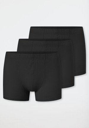 Shorts, set van 3, zwart - 95/5