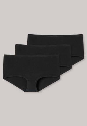 Lot de 3 boxers en coton bio noir - 95/5