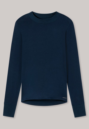 Shirt lange mouwen Tencel nachtblauw - selected! premium inspiration