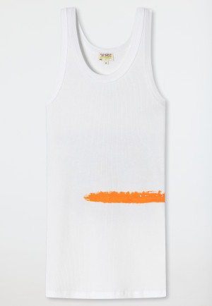 Tanktop dubbelrib wit - Art Edition by Noah Becker