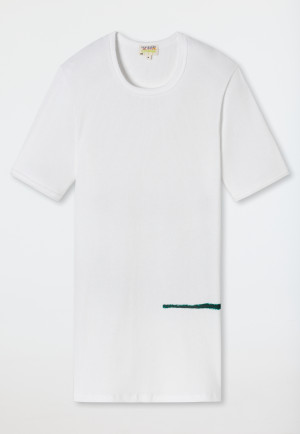 Shirt met korte mouwen dubbelrib wit - Art Edition by Noah Becker
