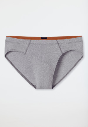 Slip supermini in Organic Cotton fantasia grafite - 95/5