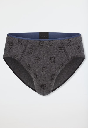 Slip supermini con fantasia, grigio scuro a fantasia - 95/5