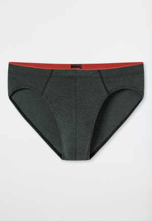 Supermini briefs Organic Cotton patterned dark green - 95/5