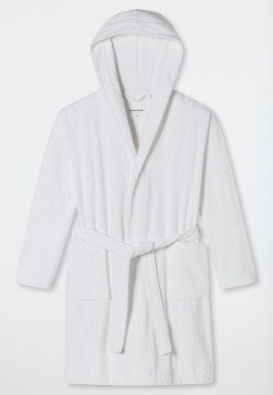Bathrobe terry cloth 100 cm (39.37in) white - Essentials