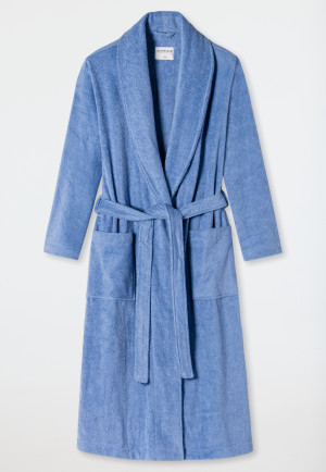 Bademantel „Terry“ Frottee blau - Essentials