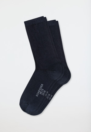 Women's Socks, 2-pack, midnight blue - 95/5