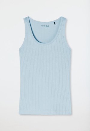 Strappy top interlock organic cotton ribbed look air - Mix+Relax