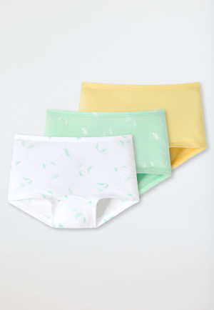 Shorties lot de 3 coton bio taille douce libellules multicolore - Cat Zoe