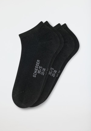 Women's sneakers, 2-pack, black - 95/5