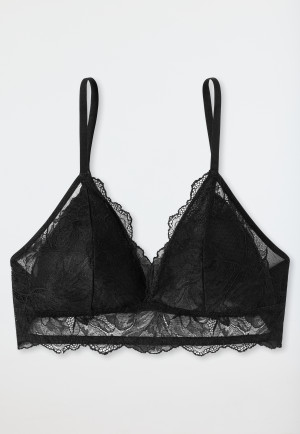 Bustier herausnehmbare Pads schwarz - Modal & Lace