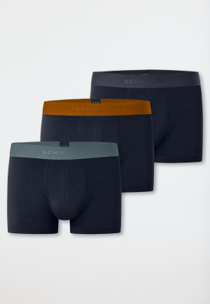 Shorts 3-pack Organic Cotton woven elastic waistband multi-colored - 95/5
