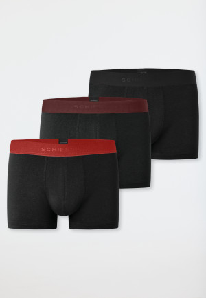 Lot de 3 shorts Organic Cotton ceinture élastique tissée multicolore - 95/5