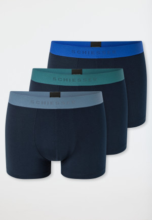 Short set van 3 donkerblauw - 95/5