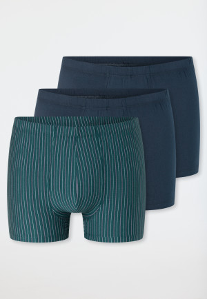 Short 3 set van Organic Cotton gestreept meerkleurig - 95/5