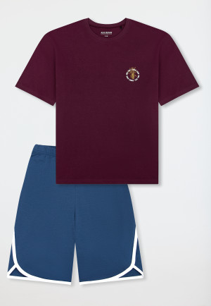 Pyjama korte ananas pruim - Teens Nightwear